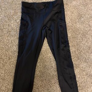 Fabletics black winter thermal workout leggings